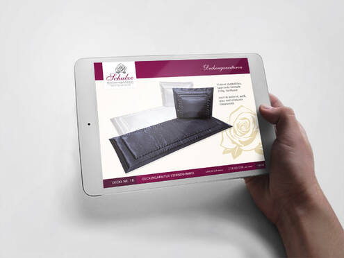 Bestattungsinstitut Schulze iPad-Katalog Decken